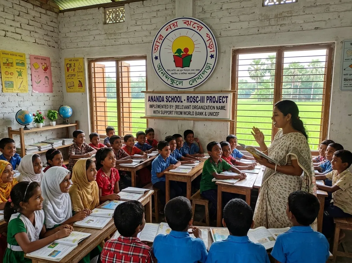 Ananda School Classroom & Official Wall Emblem